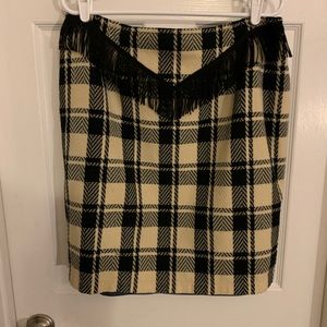 J. Wilde custom skirt Black and Cream check